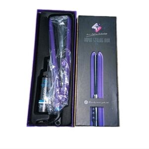 NWT Royale Ceramic Tourmaline Vapor Styling Hair Straightener With Oil